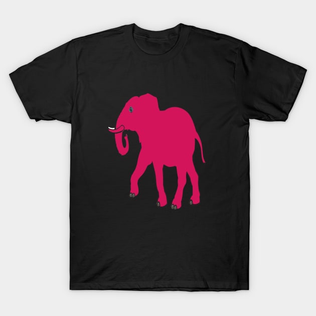 pink elephant T-Shirt by FUNEMPIRE